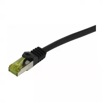 Synergy21 CAT6A S/FTP Patch laidas RJ45, 500MHz, 20m, juodas, TPE/LSZH, vidaus/lauko, atsparus UV/vandeniui/alyvai, AWG26, CAT7 žaliava