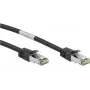 Wentronic Goobay CAT 8.1 S/FTP (PiMF) Patch Cable, 10 m, juoda, LSZH be halogenų, varis AWG 24