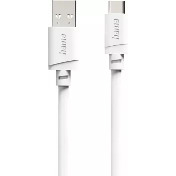Hama USB-A į USB-C laidas, 2 m, baltas