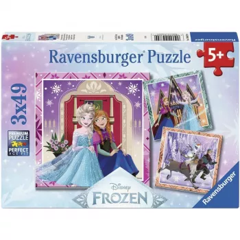 Ravensburger Disney Frozen 2 vaikų dėlionės rinkinys - 3x49 dalių