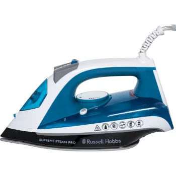Russell Hobbs Supreme Steam Pro 23971-56 garų lygintuvas 2600W juoda mėlyna pilka balta