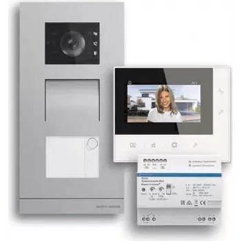 ABB Welcome Basic 2 laidų vaizdo domofono rinkinys vieno šeimos namams, 7 inch vidaus stotis, įleidžiama lauko stotis