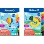 Pelikan Konstrukcinio popieriaus blokas DIN A3, 10 lapų, 10 skirtingų spalvų, 120 g/m², klijuotas viršuje