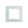 Berker B.7 Glass 1-jos angos dengiamasis rėmelis Polar White