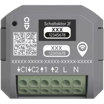 ABB free@home 2 kanalų įleidžiamas perjungimo pavara 62821 U-WL