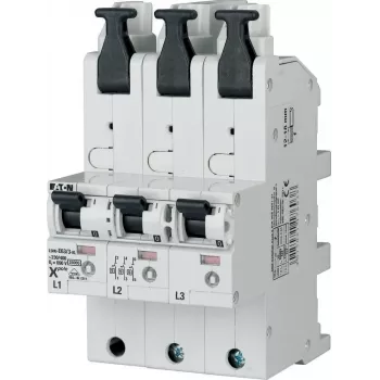 EATON LSHU-E50/3-KL Pagrindinės linijos apsaugos jungiklis, 50 A, 3 poliai, 230/400 V AC, charakteristika E, selektyvus
