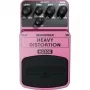 Behringer HD300 Heavy Distortion efektų pedalas elektrinei gitarai - itin kompaktiškas, 9V DC, buffered bypass, juodos spalvos