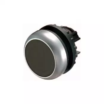 Eaton M22-D-S plokščias mygtuko pavara, juoda, momentinė, 22,5 mm, IP66/IP67/IP69K