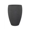 Emsa Landhaus gėlių vazonas 283/65 juodas-granitas D47 – 47 cm apvalus vazonas, 38 L, atsparus UV ir šalčiui, vidaus/lauko