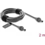 Delock DC 5.5 x 2.1 mm vyriškas į DC 5.5 x 2.1 mm vyriškas maitinimo laidas, skirtas Starlink Mini, 2 m pilkas