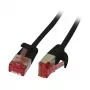 Synergy21 CAT6 U/FTP plonas Ethernet jungiamasis laidas RJ45, 3m, juodas