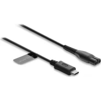 Delock USB Type-C įkrovimo laidas 4,3 V elektriniams skustuvams, suderinamas su Philips OneBlade 360 Face + Body - pakaitinis skustuvo įkrovimo laidas 1 m