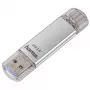 Hama FlashPen C-Laeta 64GB USB 3.0 atmintinė, aliuminio, sidabrinė/juoda