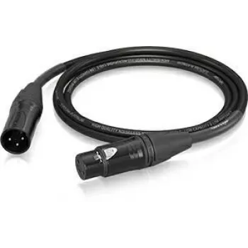 Behringer PMC-150 XLR moteriškas į XLR vyrišką mikrofono kabelis 1,5 m juodas