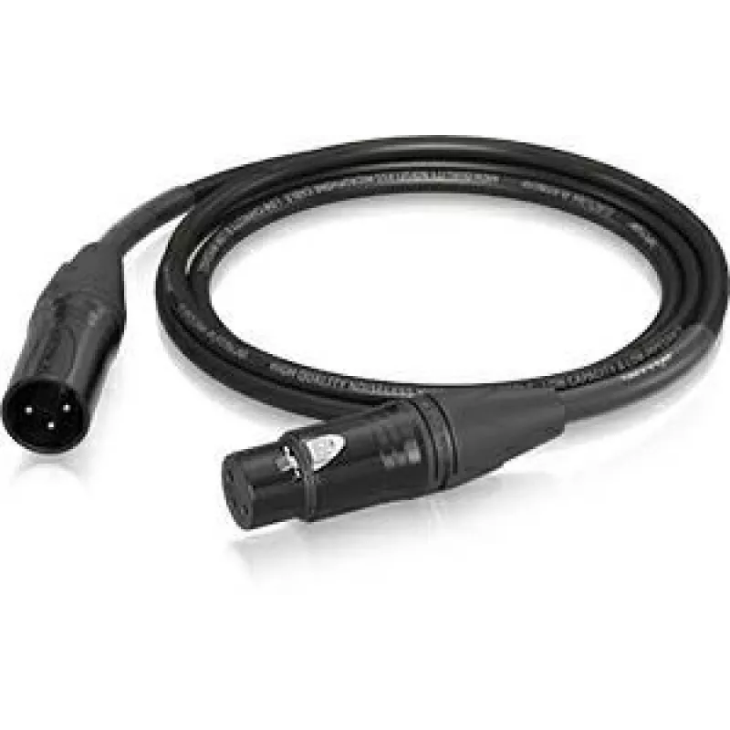 Behringer PMC-150 XLR moteriškas į XLR vyrišką mikrofono kabelis 1,5 m juodas