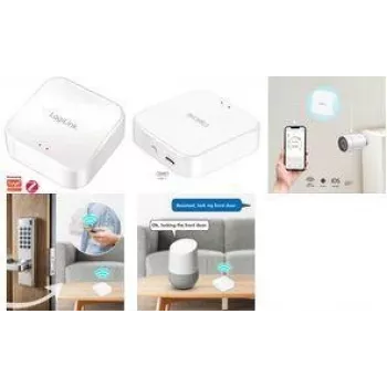 LogiLink Zigbee šliuzas, Wi-Fi 802.11b/g/n, suderinamas su Tuya, baltas