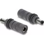 Delock DC 5,5 x 2,1 mm į DC 5,5 x 2,1 mm adapteris, suderinamas su Starlink Mini, pilkas