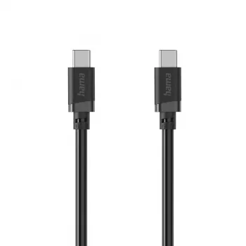 Hama USB-C į USB-C laidas, 2 m, 60W Power Delivery, juodas