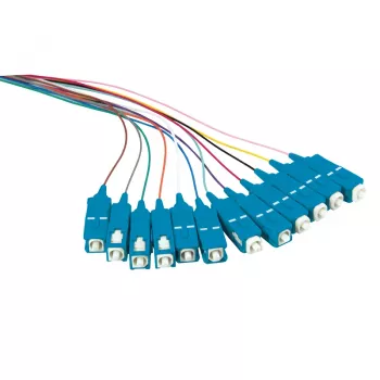 LogiLink Fiber Pigtail rinkinys 12 x SC OS2 2m, spalvotas, mėlynas lizdas