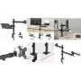LogiLink BP0220 Monitoriaus ir nešiojamojo kompiuterio stalo laikiklis, 17-32 colių, 10kg monitoriui, 9kg nešiojamajam, juodas