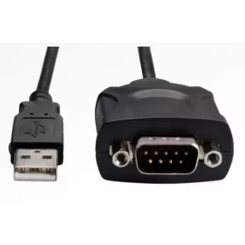 Fujitsu USB į serijinį adapterio kabelis, RS-232 DB9, 128 Kbps, 1,8 m, juodos spalvos