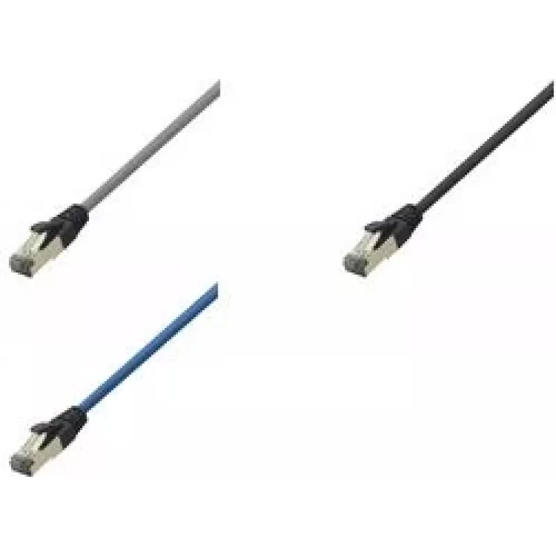 LogiLink Cat 8.1 S/FTP Patch Cable, RJ-45 vyriškas į RJ-45 vyrišką, 3 m, 40 Gbps, 2000 MHz, be halogenų, šviesiai pilka RAL 7035
