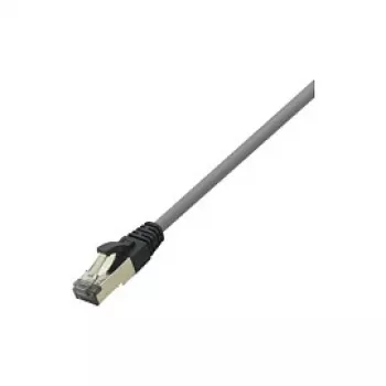 LogiLink Cat 8.1 S/FTP Patch Cable, RJ-45 vyriškas į RJ-45 vyrišką, 3 m, 40 Gbps, 2000 MHz, be halogenų, šviesiai pilka RAL 7035