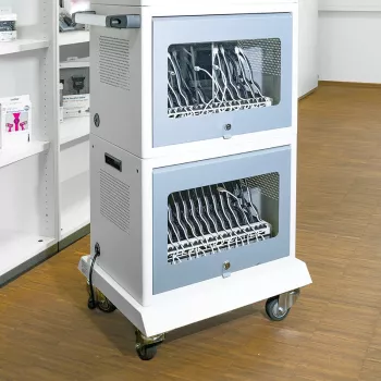 LogiLink SCS0150 vežimėlio pagrindas kelių įkrovimo stočių ir spintelių sistemoms, metalinis, pilkas
