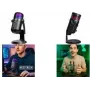 LogiLink HS0058 USB kondensatorinis mikrofonas su RGB apšvietimu, 192kHz, juodas