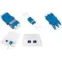 LogiLink FA03LC7 LC dvipusis šviesolaidžio adapteris, 12 vnt., be flanšo, mėlynas