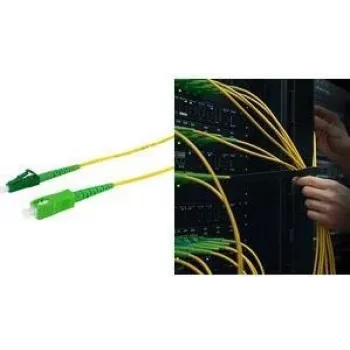 LogiLink FPSLS40 OS2 vienmodis šviesolaidinis jungiamasis laidas, SC į LC simplex, 40 m, geltonas, LSZH
