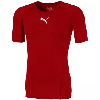 Puma LIGA Baselayer trumpomis rankovėmis vyriški marškinėliai, raudoni, S dydis