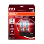 OSRAM NIGHT BREAKER LASER H11 Halogeninė lemputė, dviejų vnt. pakuotė, 12V 55W PGJ19-2, iki 150% šviesesnė, 150m ilgesnis spindulys, 3900K