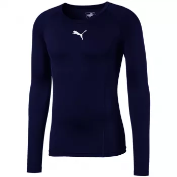 Puma LIGA Baselayer LS vyriški marškinėliai tamsiai mėlyni, dydis L