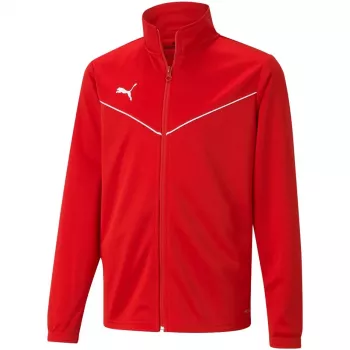 PUMA teamRISE treniruočių poliesterio švarkas vaikams raudonas 657393 01 164cm