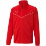PUMA teamRISE treniruočių poliesterio švarkas vaikams raudonas 657393 01 164cm
