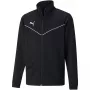 PUMA teamRISE treniruočių poliesterio švarkas vaikams juodas 657393 03 152cm