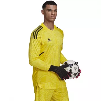 adidas Condivo 22 vyriški ilgomis rankovėmis vartininko marškinėliai Solar Yellow