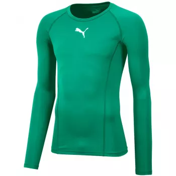 Puma Liga Baselayer Tee LS vyriški marškinėliai ilgomis rankovėmis, miško žalia, M dydis