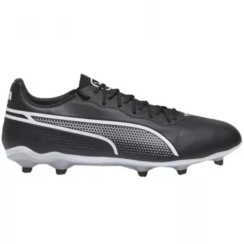 PUMA King Pro FG/AG vyriški futbolo bateliai juodi balti 107566 01