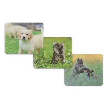 Hama Animal 4 prievadų USB 2.0 šakotuvas su USB-C jungtimi, rudas/baltas šuns dizainas