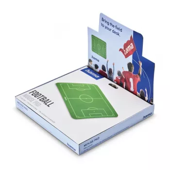 HAMA Football pelėdsė žalia/balta 220x180mm neslystanti tekstilės danga, guminis pagrindas