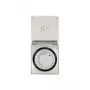 LogiLink ET0006 lauko mechaninis laikmatis, IP44, 3680 W, 16 A, dienos programa, 96 segmentai, 15 minučių intervalai, Schuko, juoda/pilka