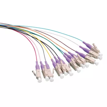 LogiLink LC OM4 šviesolaidžio pigtail rinkinys, 12x 2m, 0,9mm, Aqua