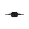 LOGILINK NP0098 RJ45 mova su tvirtinimo flanšu, 2x RJ45 lizdai, Cat.5e UTP, juoda