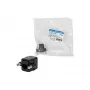 LOGILINK NP0098 RJ45 mova su tvirtinimo flanšu, 2x RJ45 lizdai, Cat.5e UTP, juoda