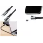 LogiLink USB 3.2 Gen 1 USB-C į USB-C laidas, 90° kampu, 2 m, juodas/pilkas, 5 Gbps, 60W PD, 4K vaizdo