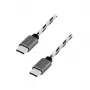LogiLink USB 2.0 Type-C 3 vnt. kabelių rinkinys, C/M į C/M, Alu, Nylon, White/Black