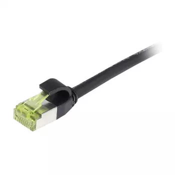 Synergy21 CAT6A S/FTP plonas jungiamasis kabelis RJ45, 1,0 m, juodas, 500MHz, LSZH