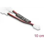 Delock Y-splitter ventiliatoriaus laidas 1x 2 kontaktų lizdas į 2x 2 kontaktų kištukus 10 cm